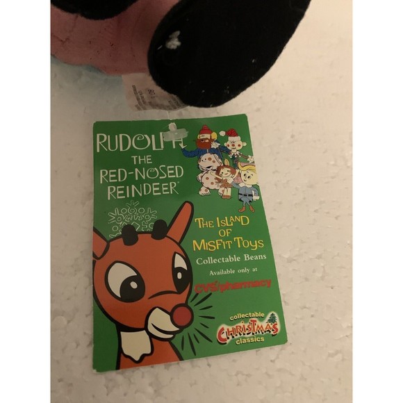 Hermey Herbie Misfit Elf Dentist Spotted Elephant 7" CVS Stuffins 1999 NEW TAG - Picture 10 of 13